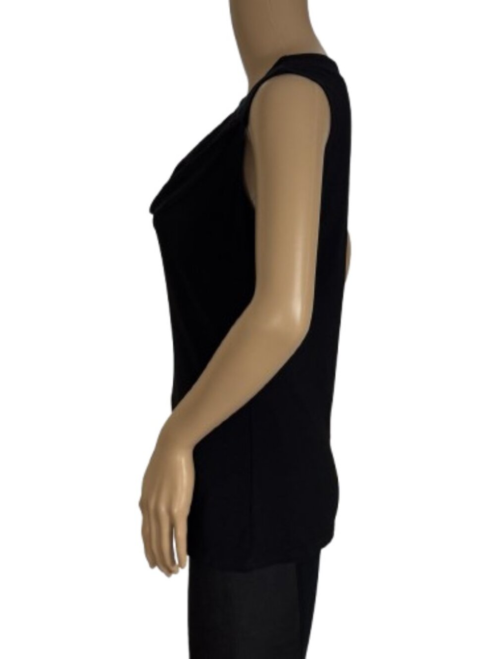 Joseph Ribkoff Black Cowl Neck Sleeveless Blouse - Picture 4 of 7